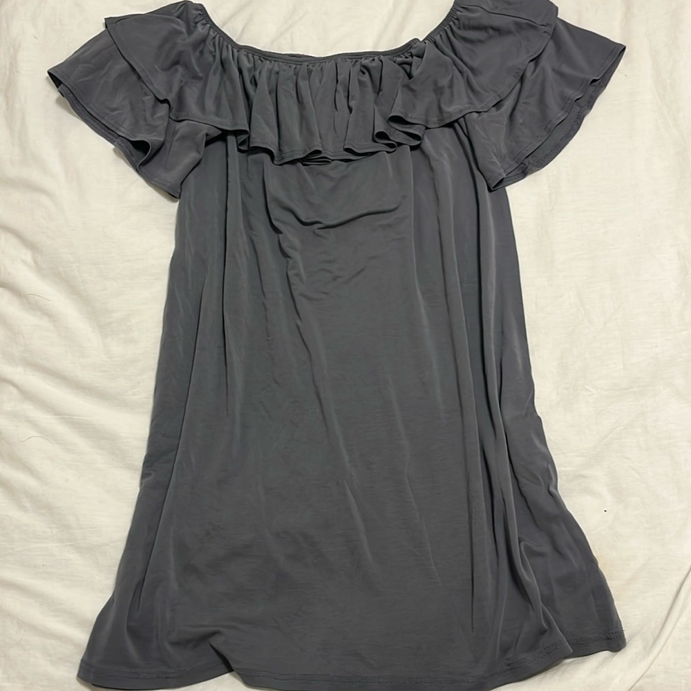 Off the shoulder ruffle dress